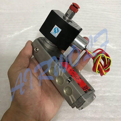 China EF8551A421MO Explosion-proof coil ASCO Stainless steel, AISI 316L 5/2 solenoid valve supplier