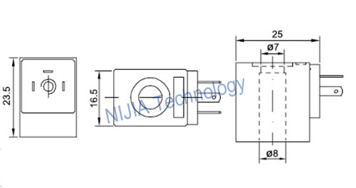 4V110 Φ8 Amisco Coil for 4V Magnetic Valve DIN43650C , DC Solenoid Coil