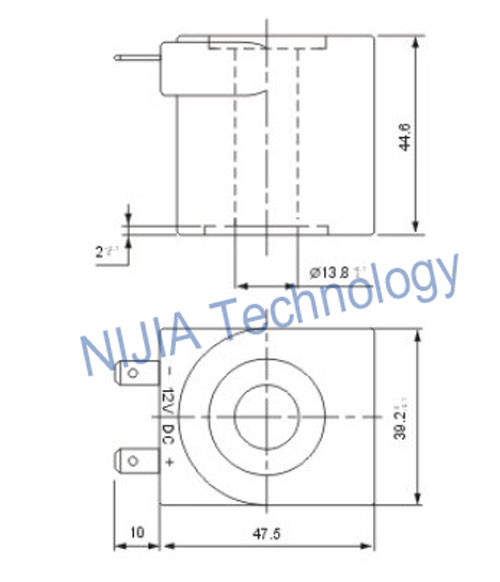 Lovato Single Point Pressure Reducer LPG Valve Coil Φ 13.8 × 44.6mm for Automotive