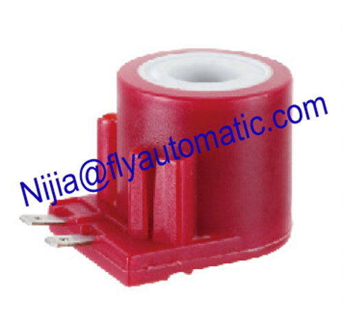 Red Gas AC Solenoid Coil 2 Pin 15VA Insert Type Electromagnetic Coil